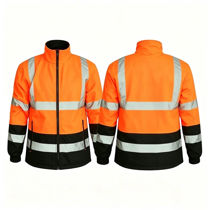 Hi Vis Orange Reflective Jacket εργασίας